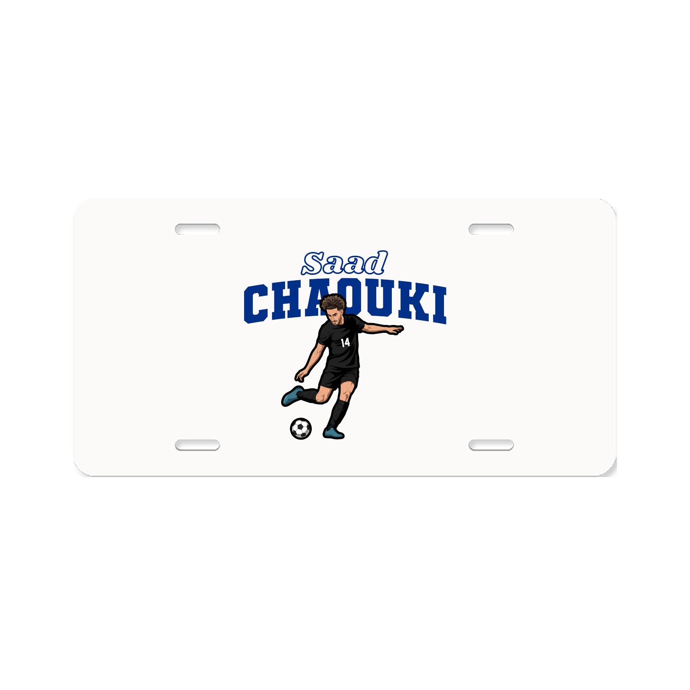 License Plate — Name Arch in Classic