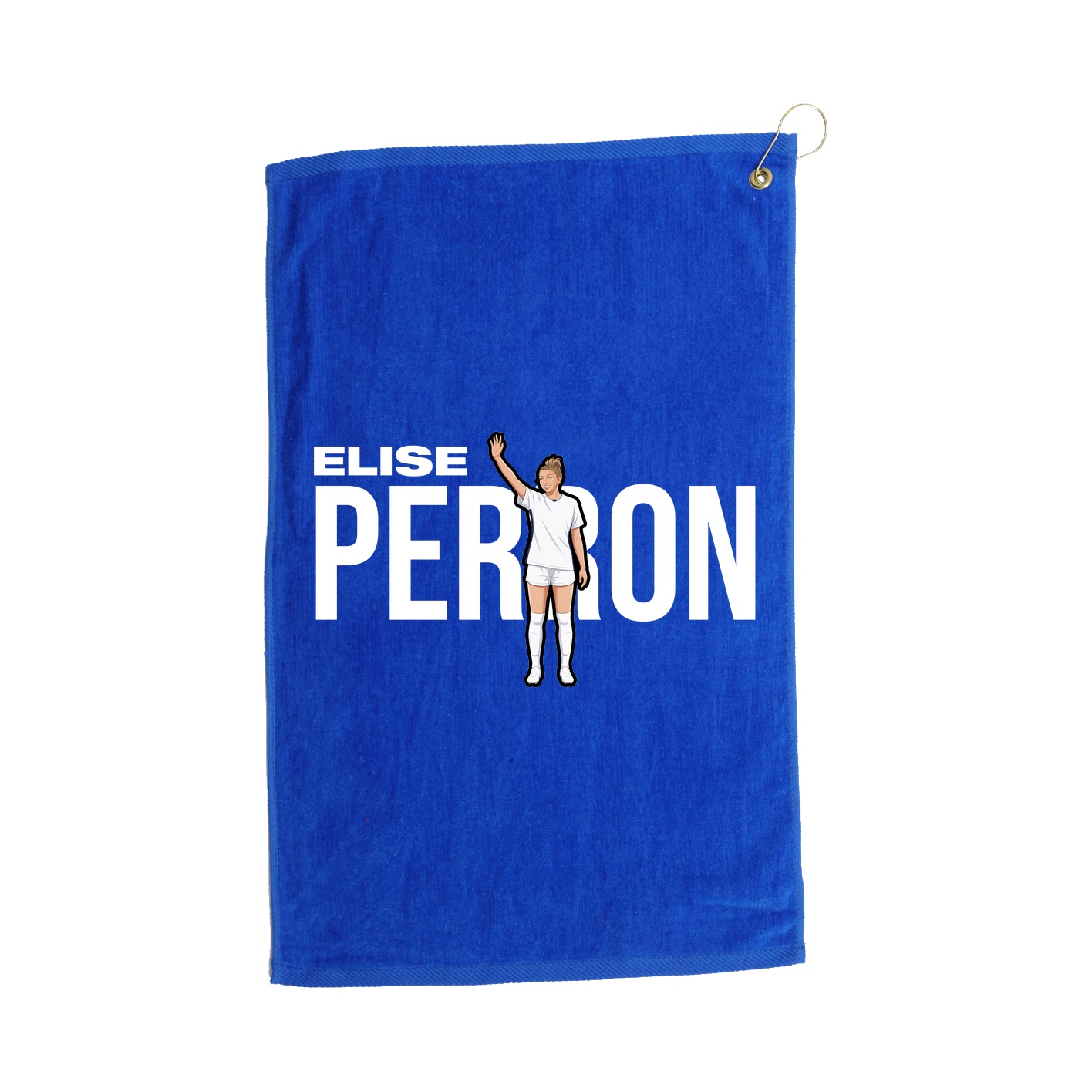 Golf Towel — Player Name in Royal