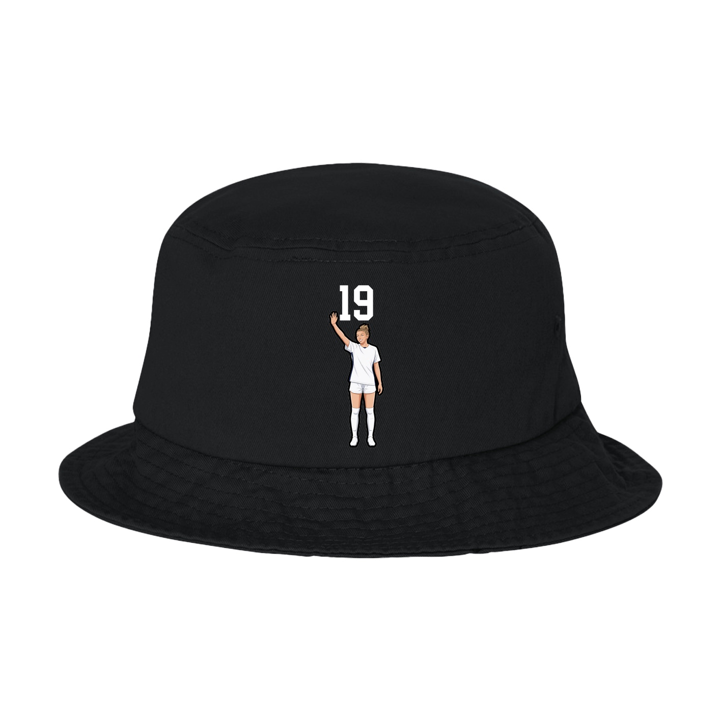 Bucket Cap — Number Top in Black