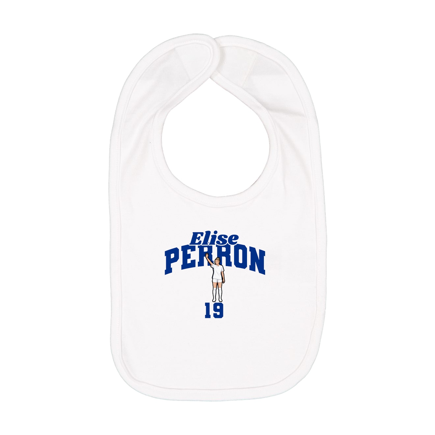 Infant Bib — Signature Arch in White
