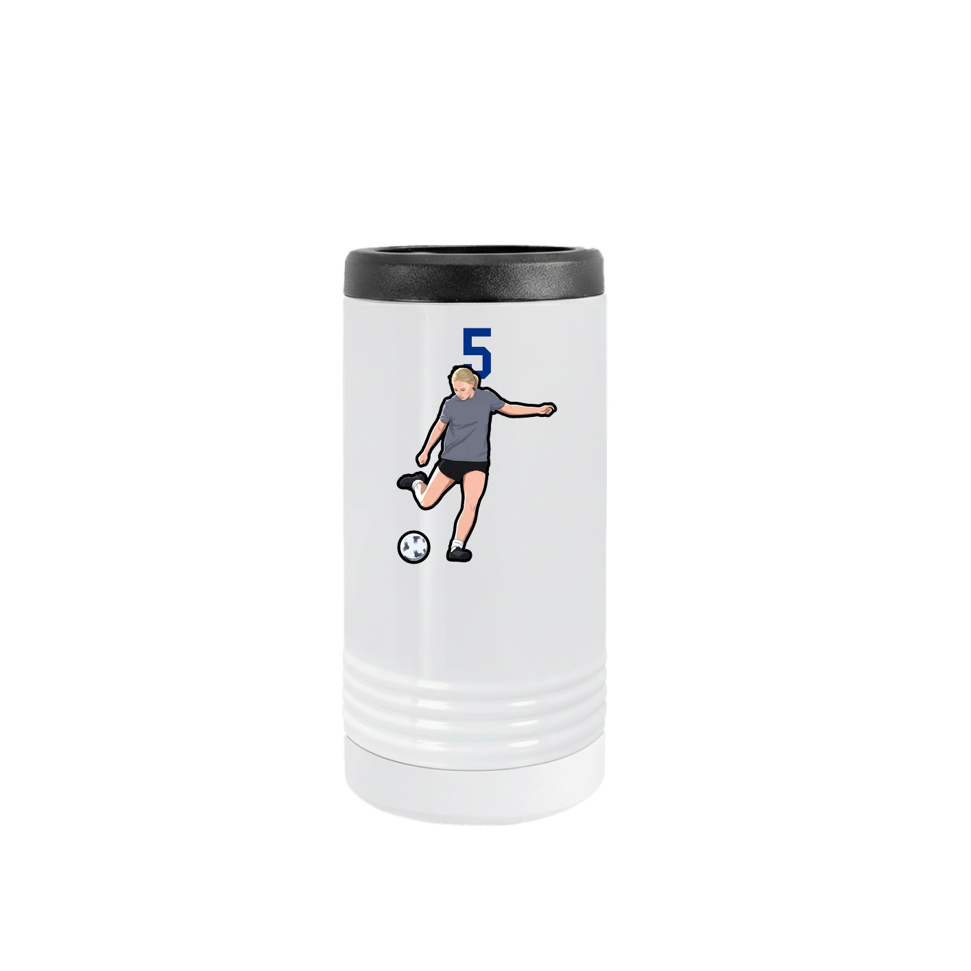 Slim Beverage Holder — Number Top in White