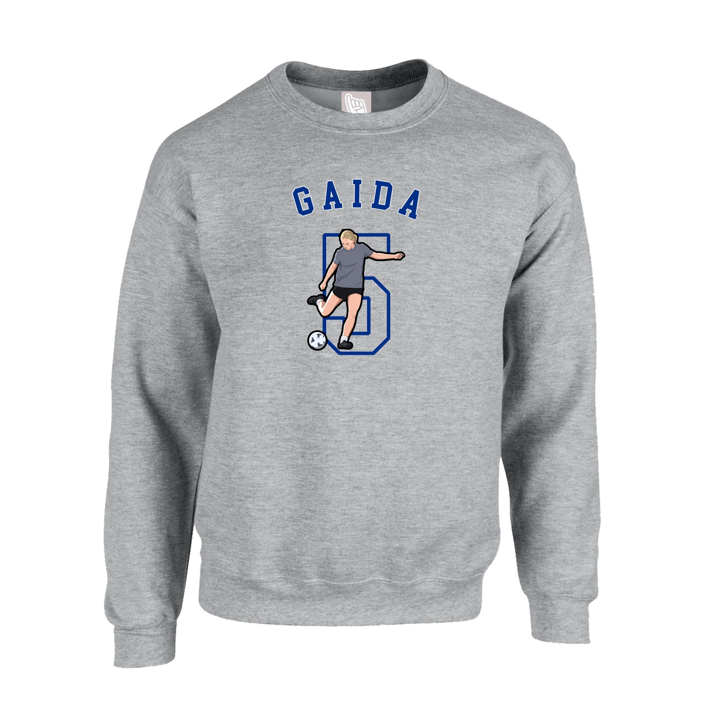 Fleece Crew — Shirsey Arch in Grey