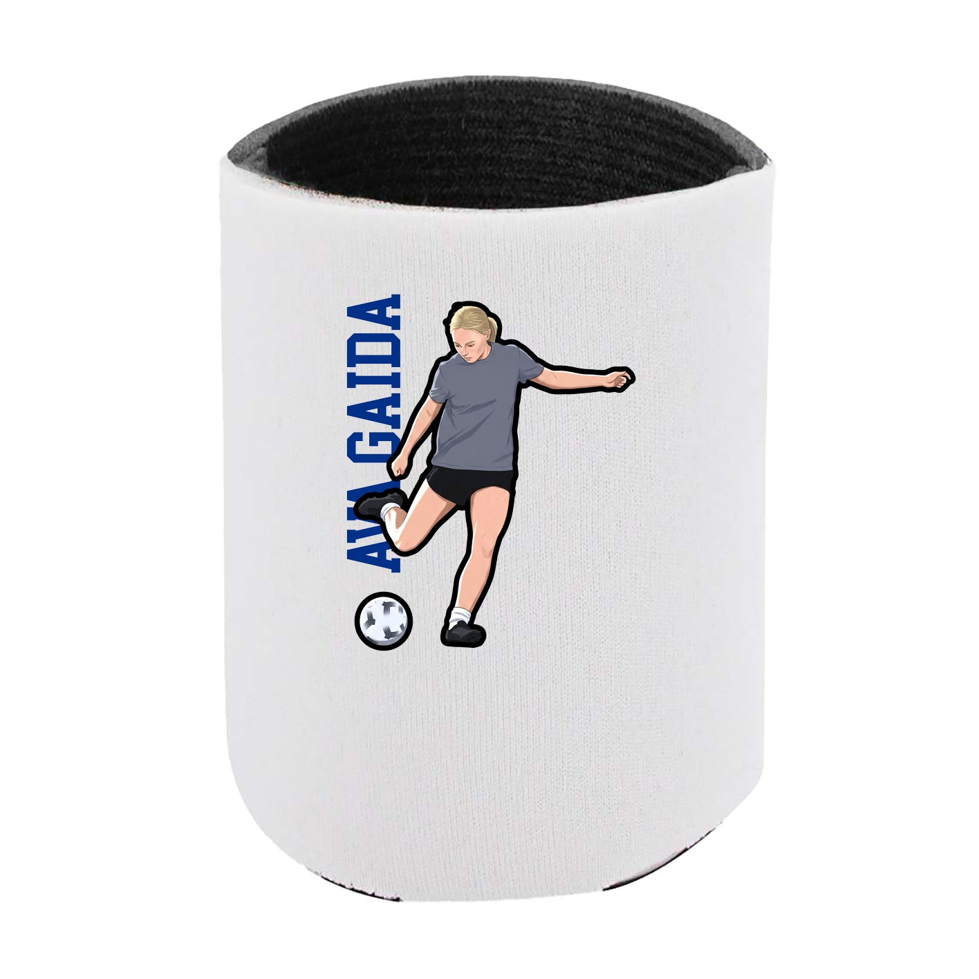 Can Holder — Name Vertical in White