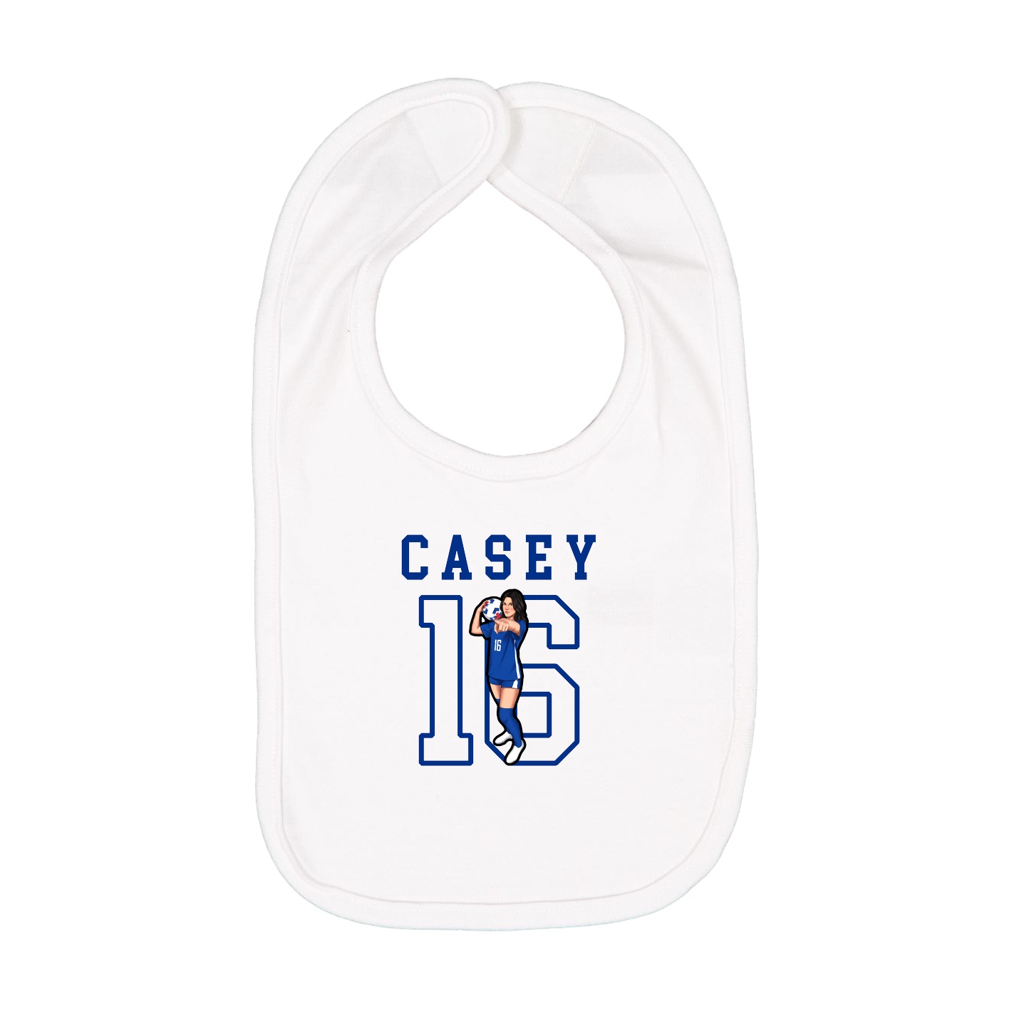 Infant Bib — Shirsey in White