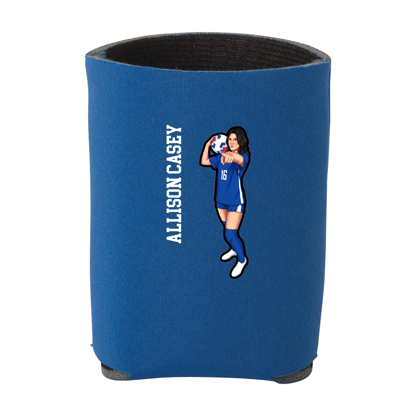 Can Holder — Name Vertical in Royal