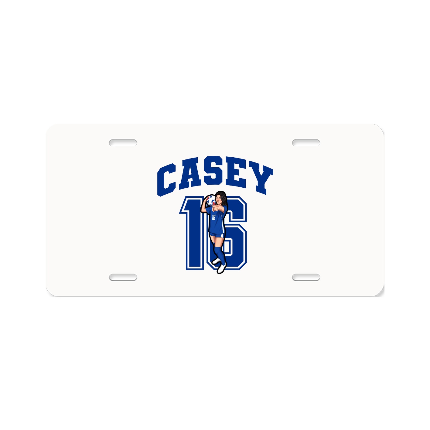License Plate — Number in Classic