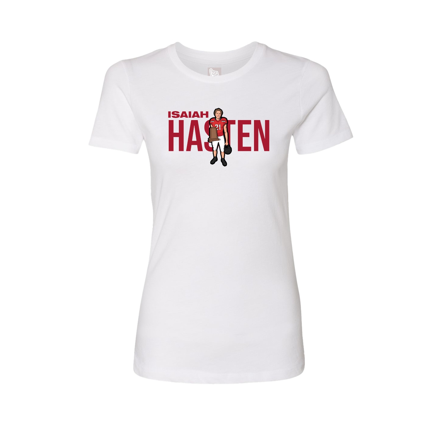 Womens Tee — Player Name in White