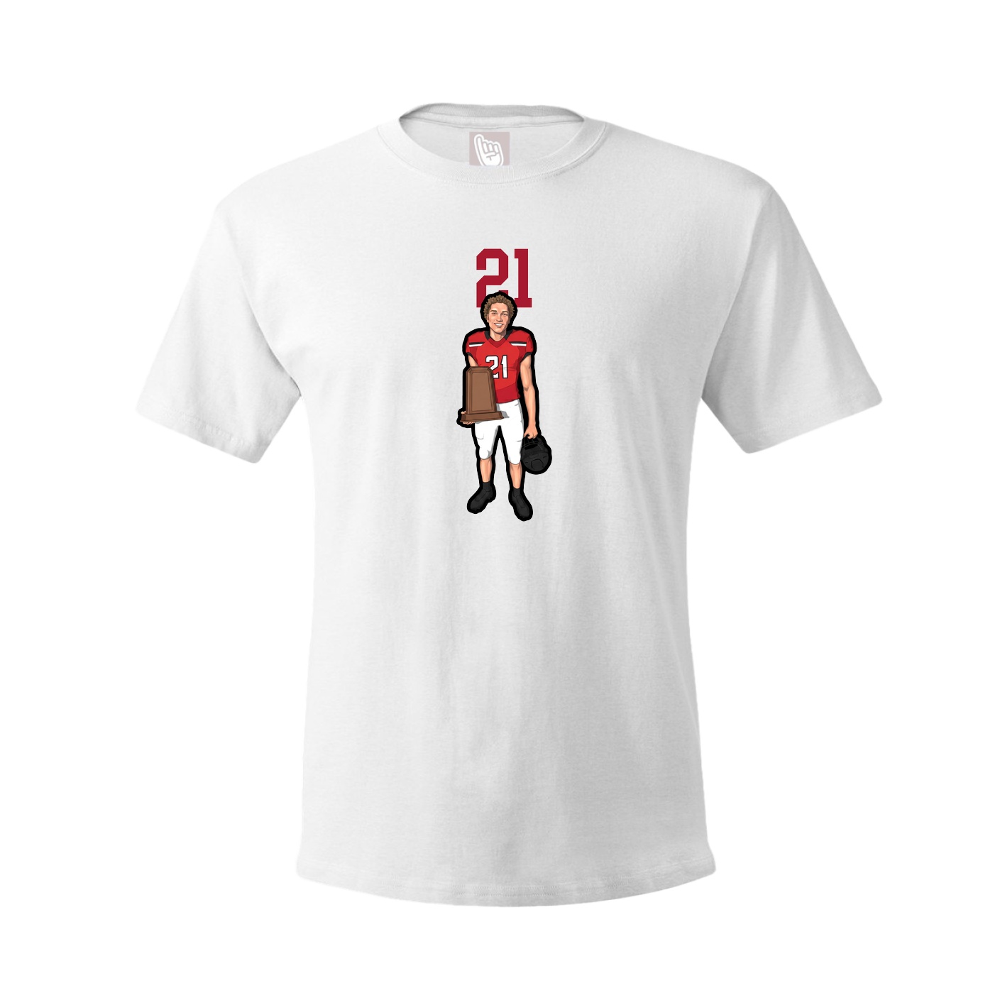 Tee — Number Top in White