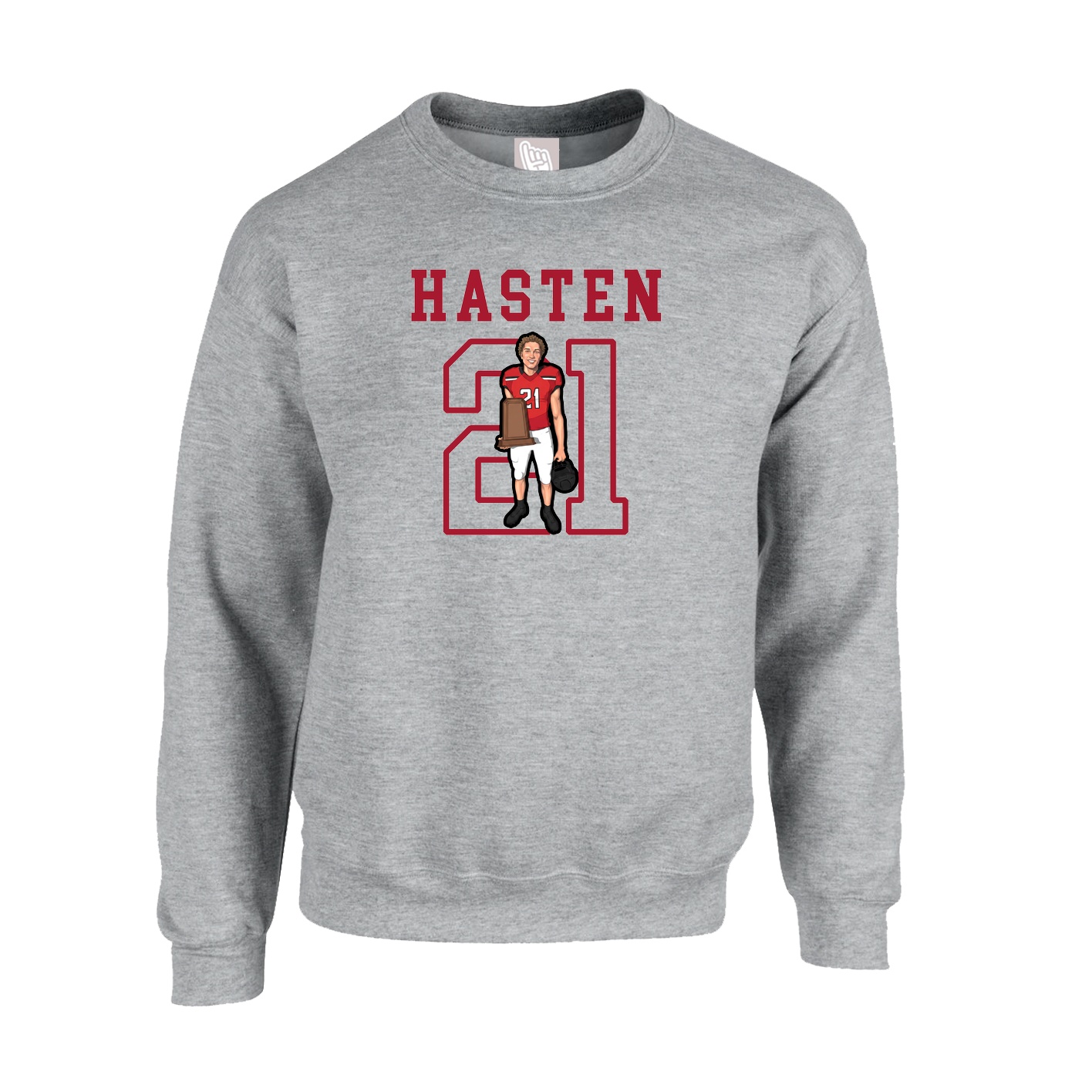 Fleece Crew — Shirsey in Grey