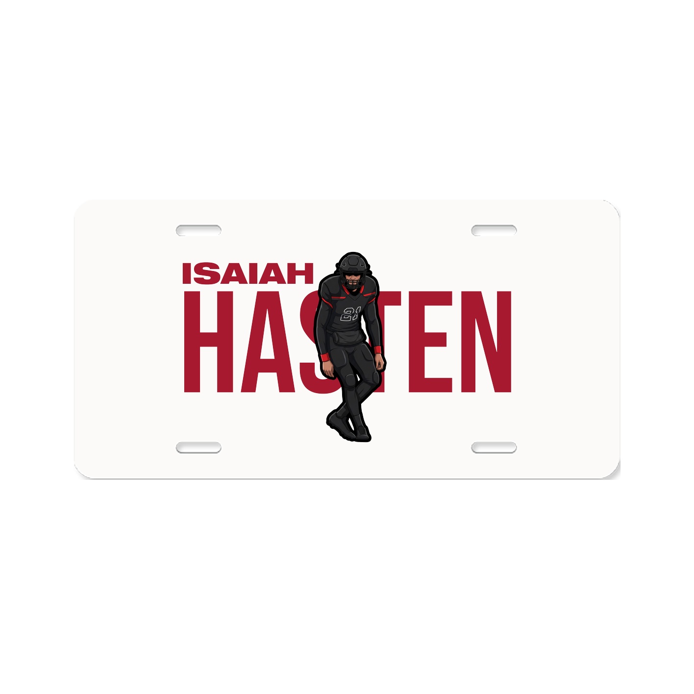 License Plate — Player Name in Classic