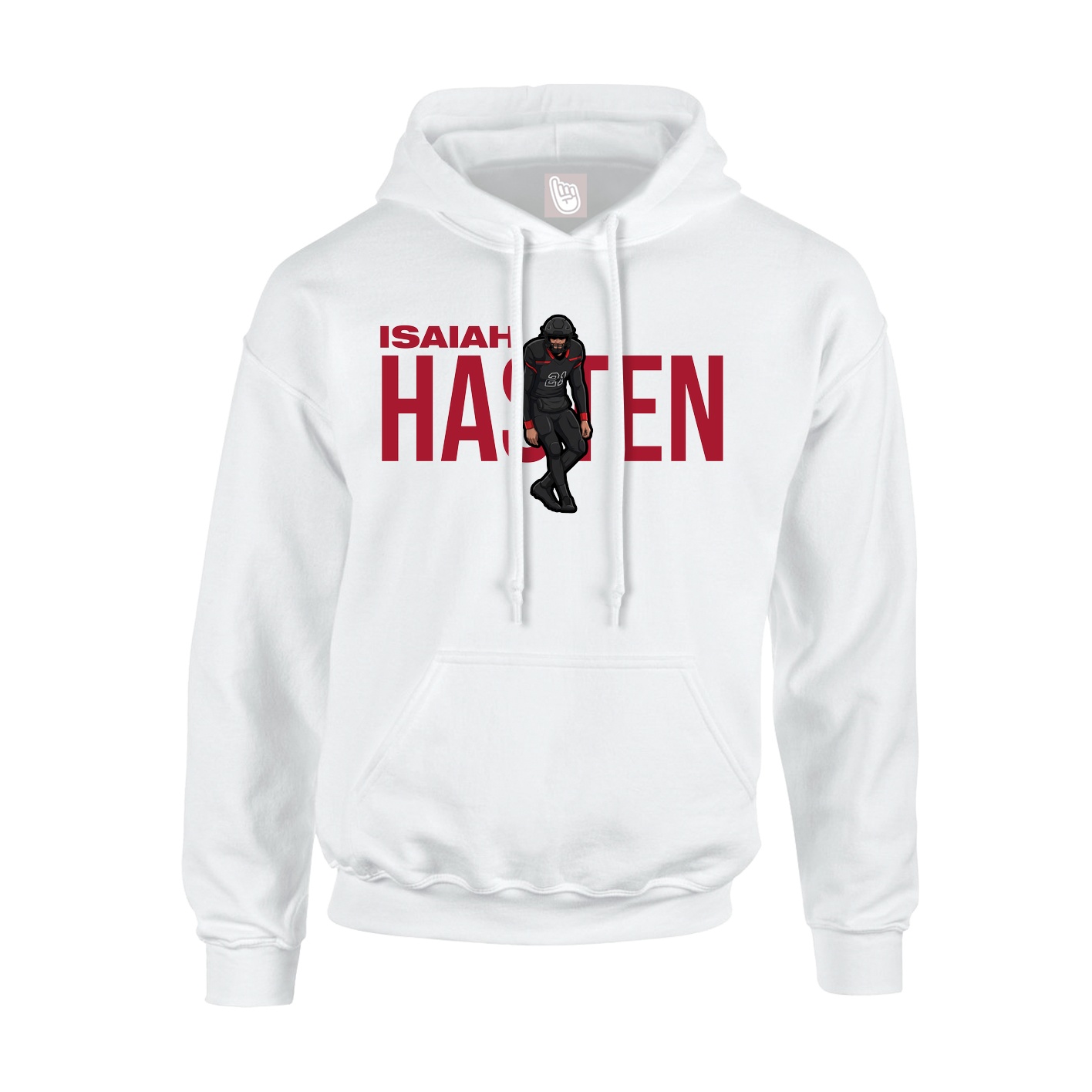 Youth Hoodie — Player Name in White