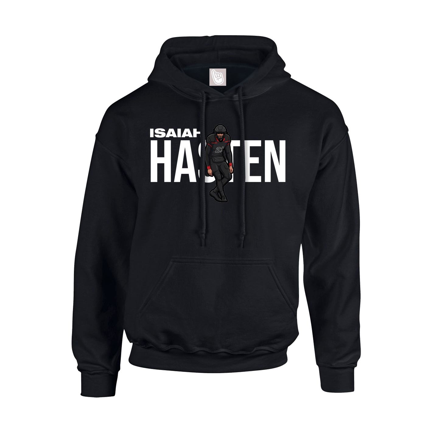 Youth Hoodie — Player Name in Black