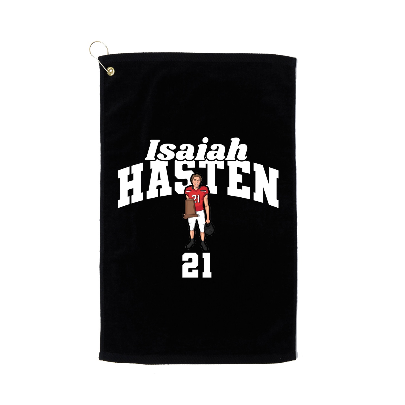 Golf Towel — Signature Arch in Black