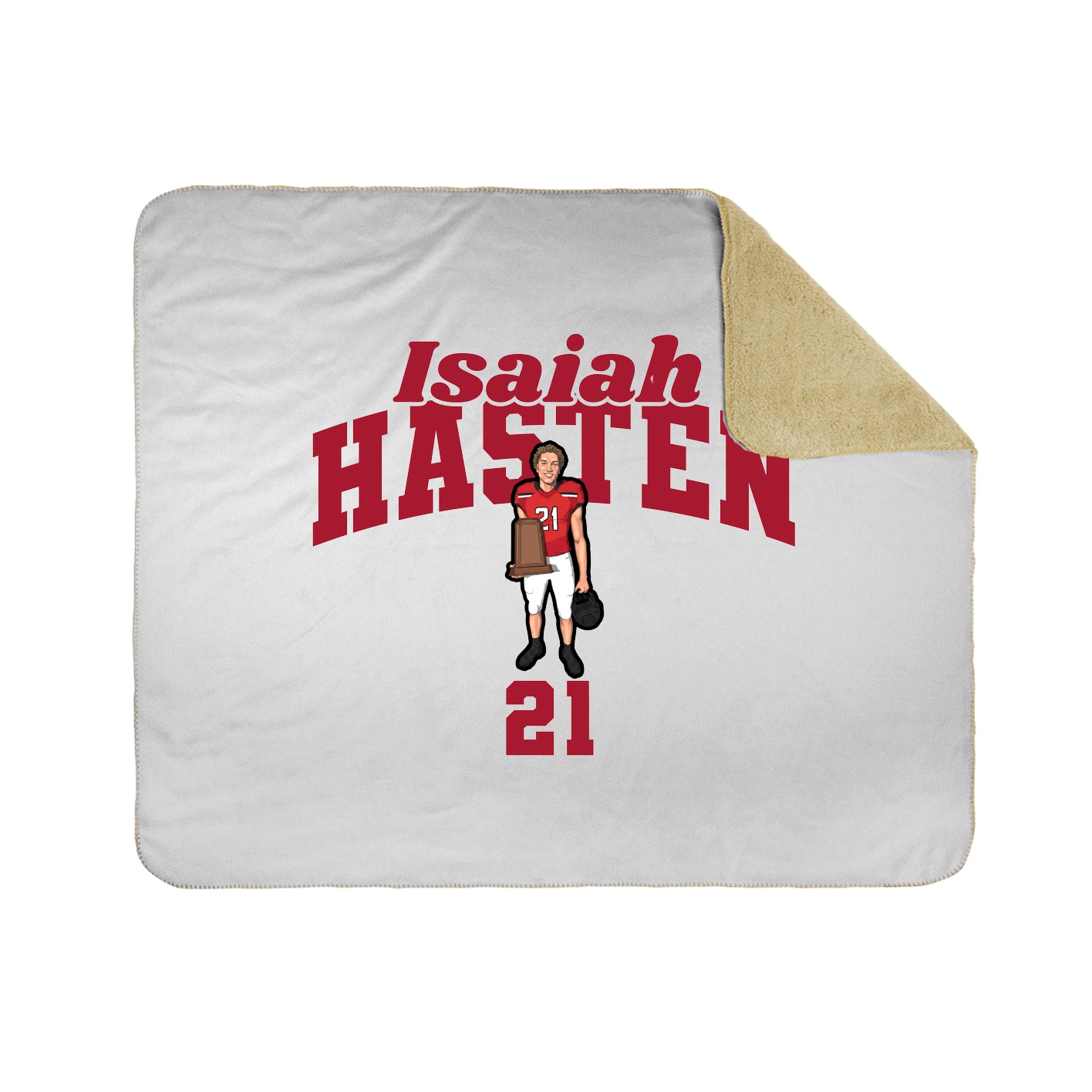 Throw Blanket — Signature Arch in White
