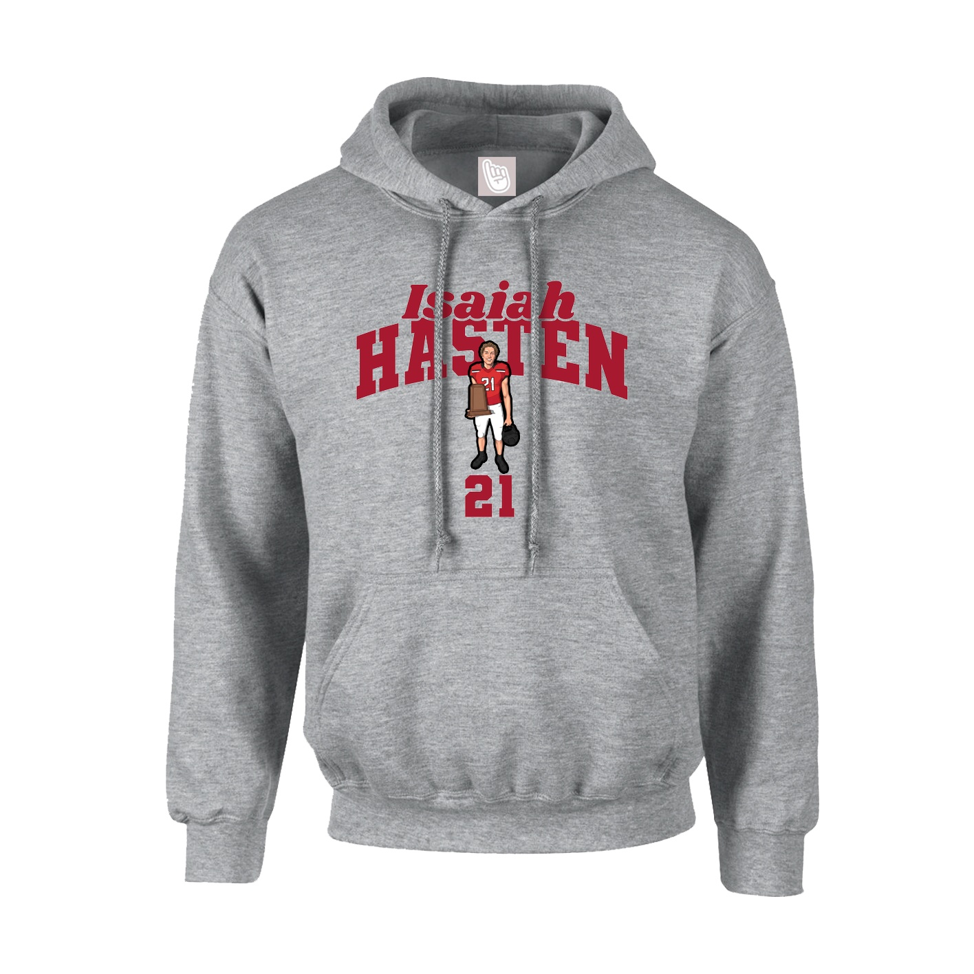 Hoodie — Signature Arch in Grey