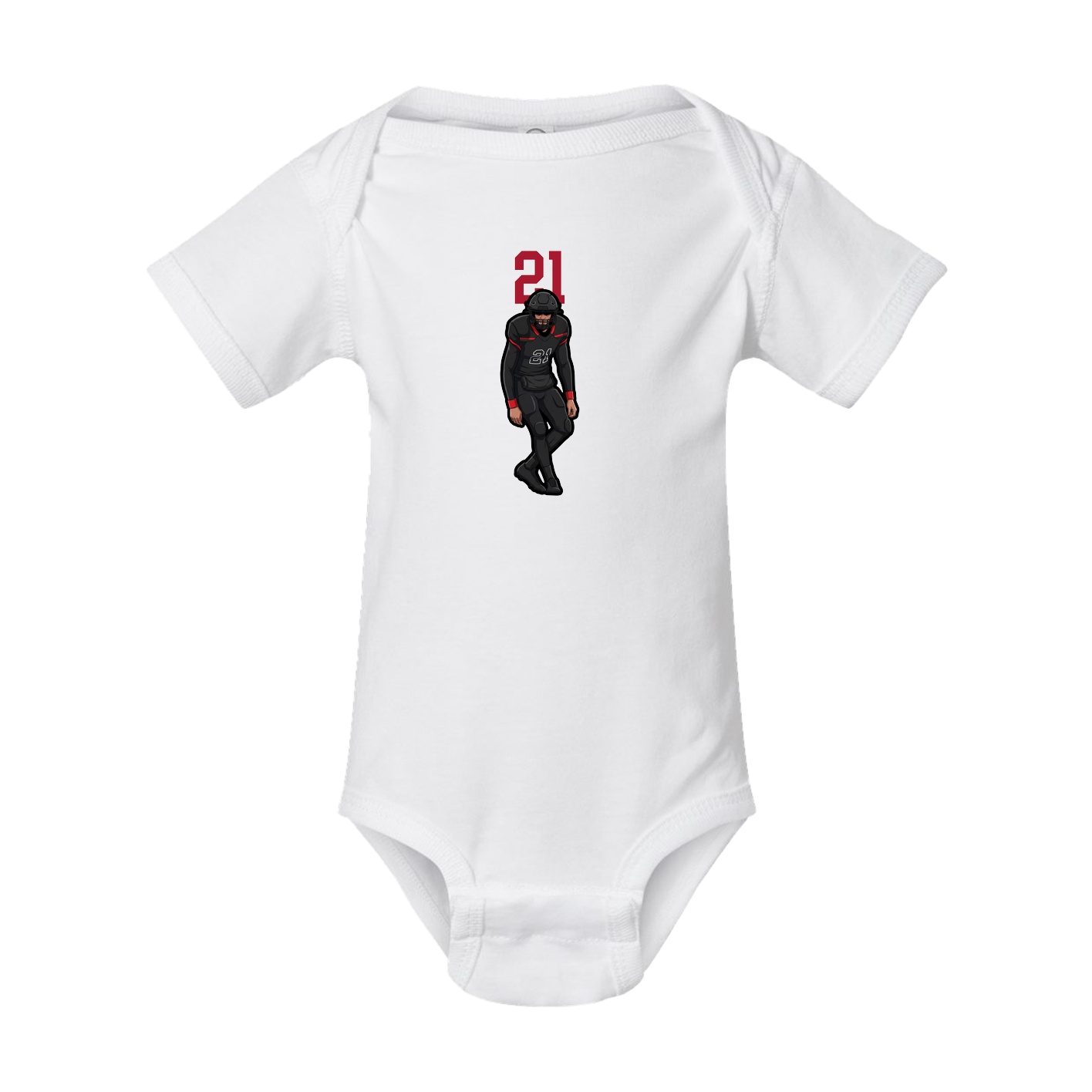 Baby Onesie — Number Top in White