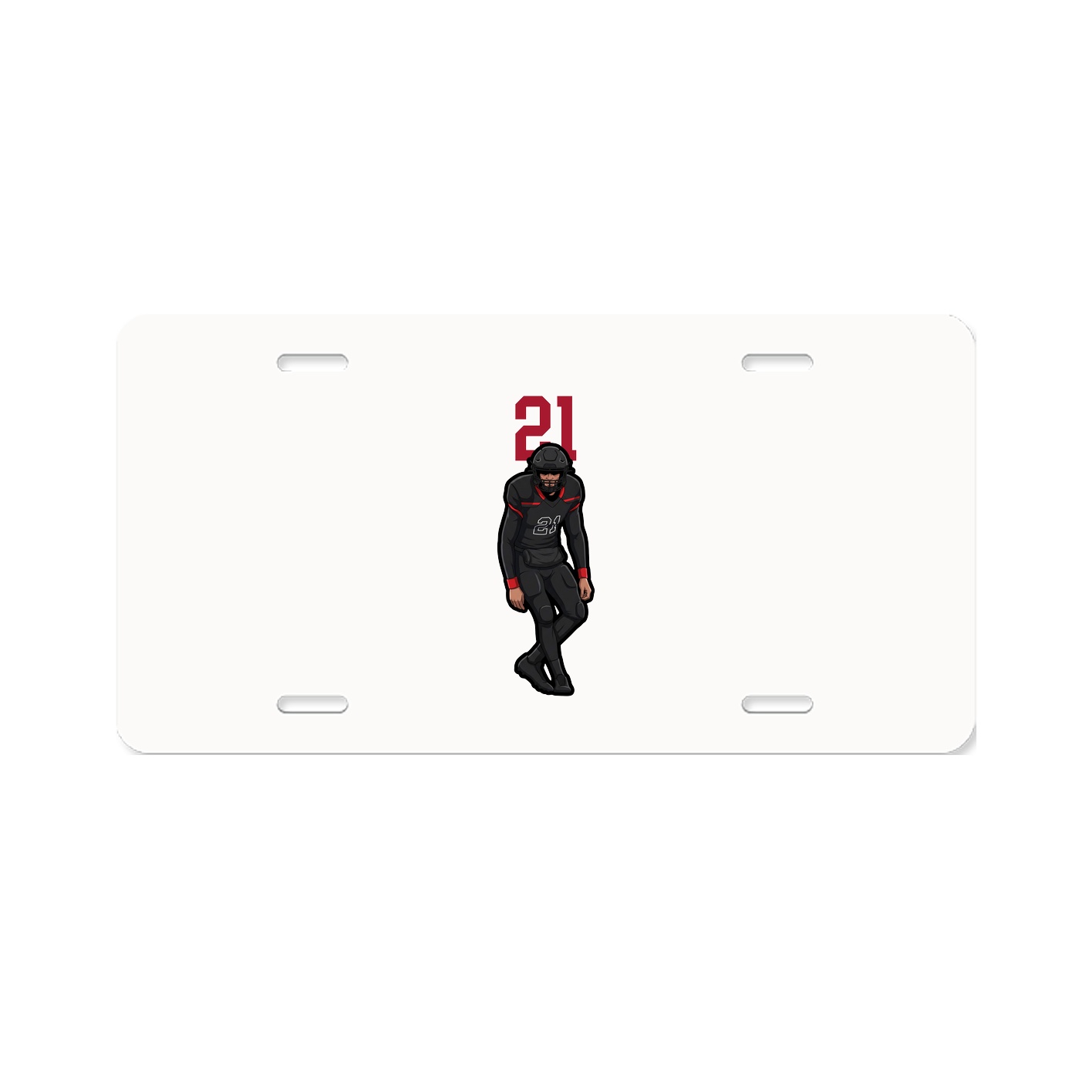 License Plate — Number Top in Classic