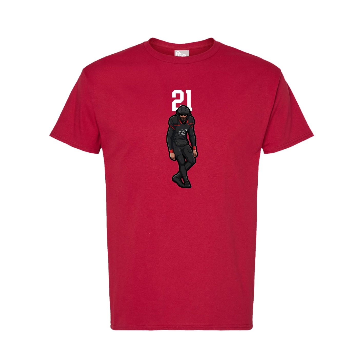 Tee — Number Top in Crimson
