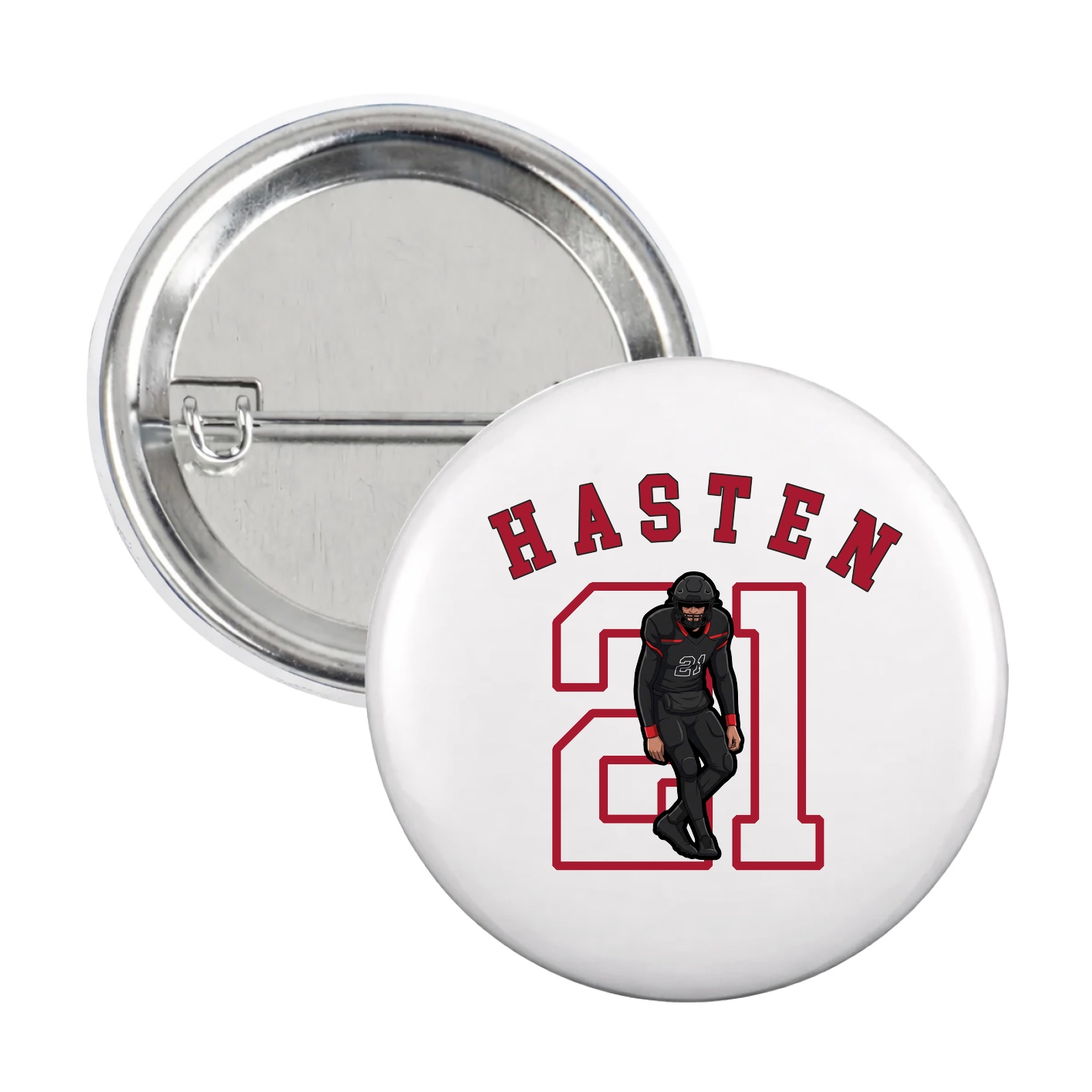 Game Day Button — Shirsey Arch in White