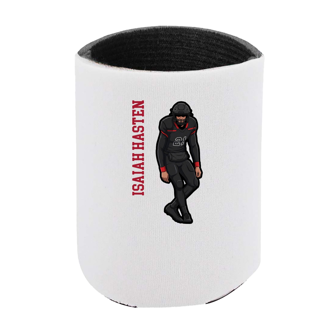 Can Holder — Name Vertical in White