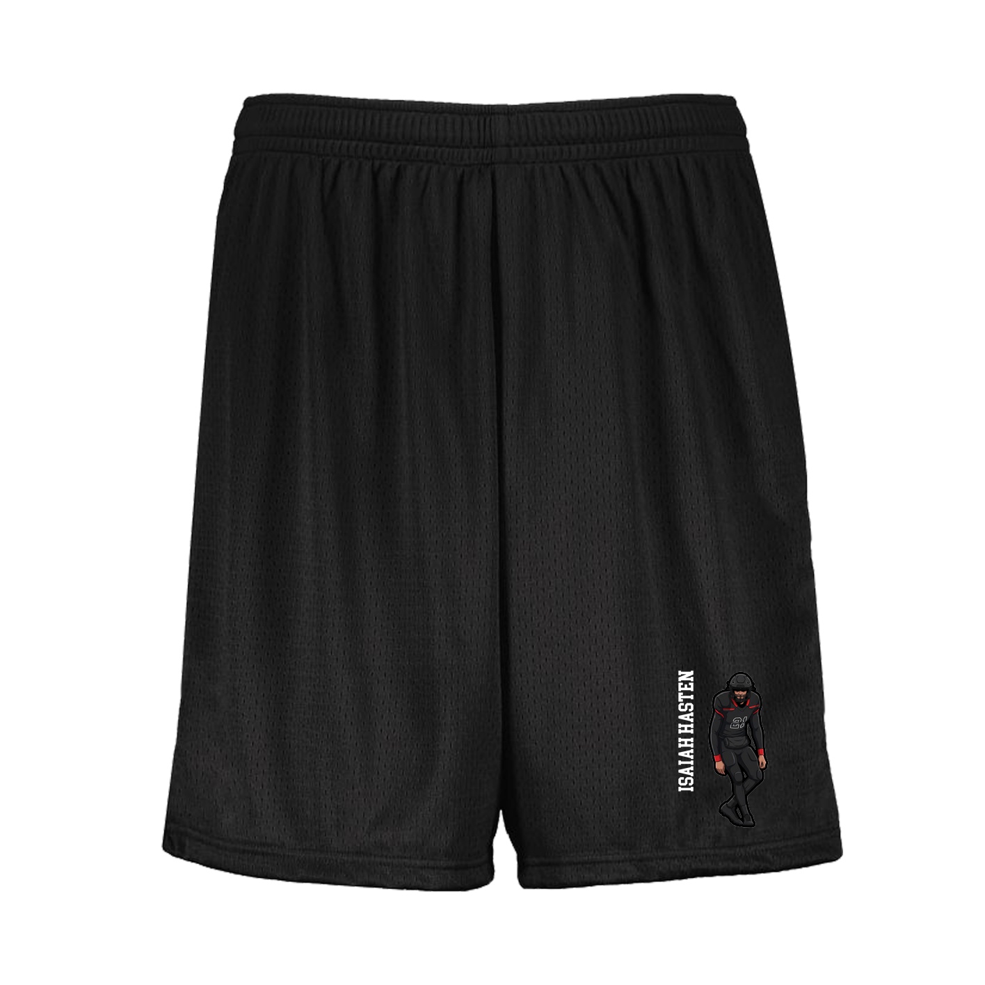 Shorts — Name Vertical in Black