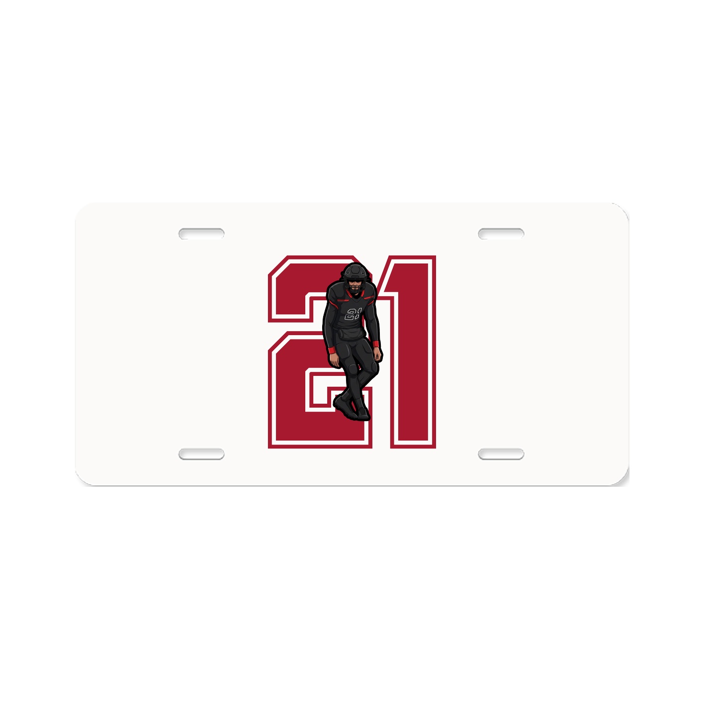 License Plate — Number in Classic