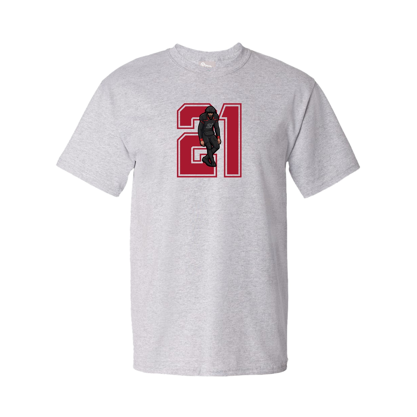 Youth Tee — Number in Grey