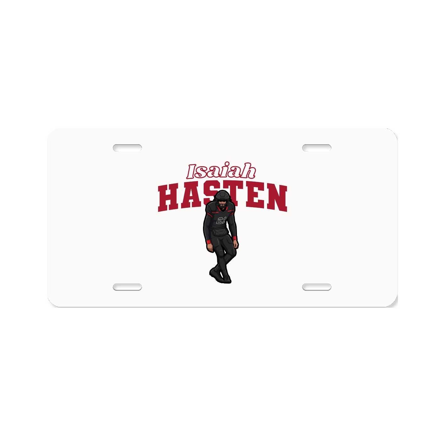License Plate — Name Arch in Classic