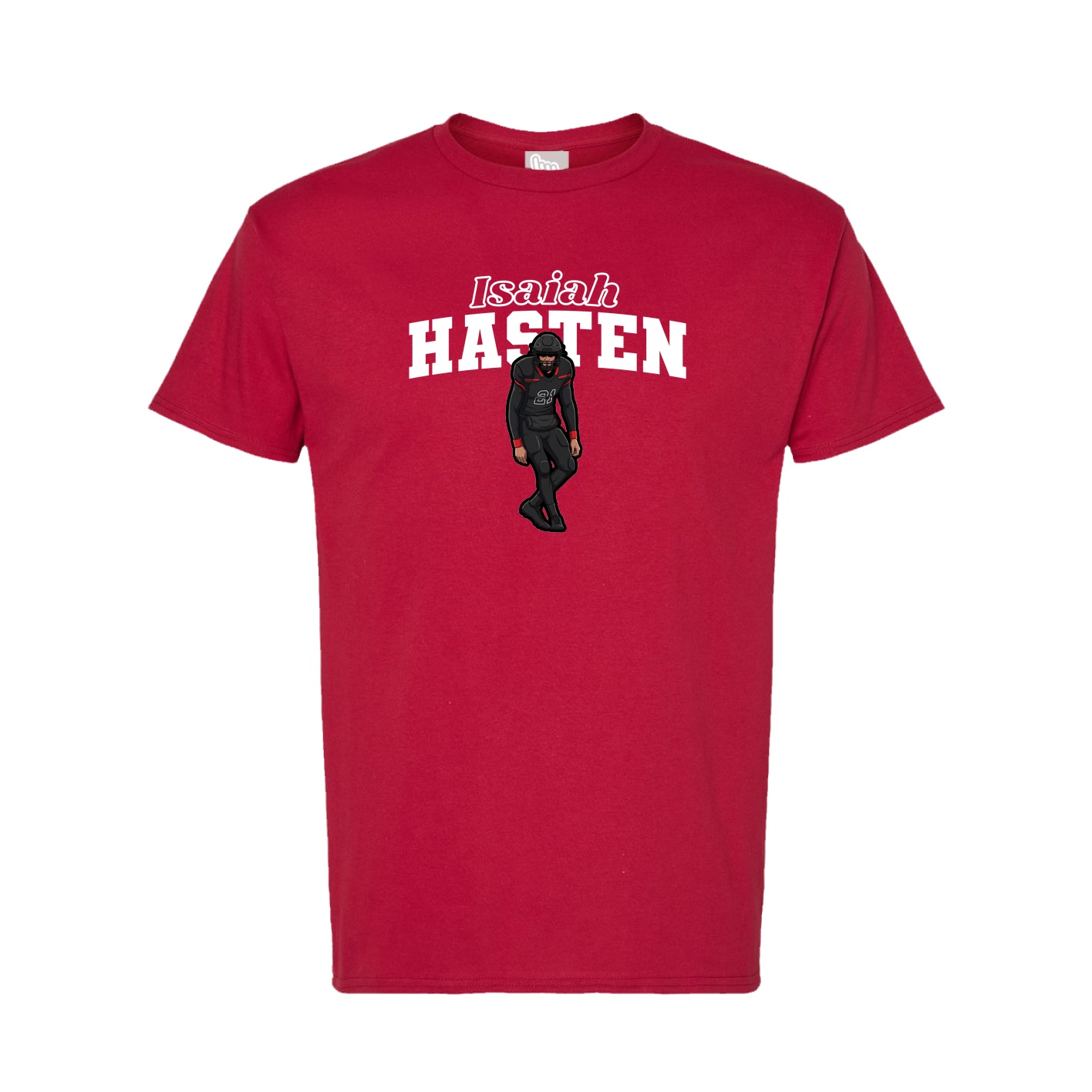 Tee — Name Arch in Crimson