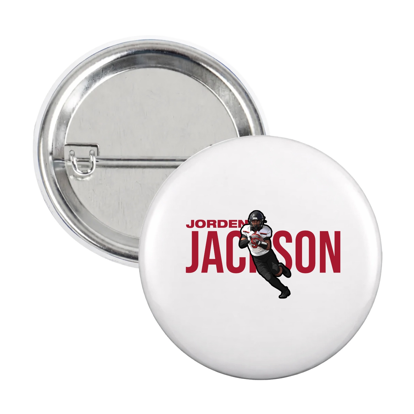 Game Day Button — Player Name in White