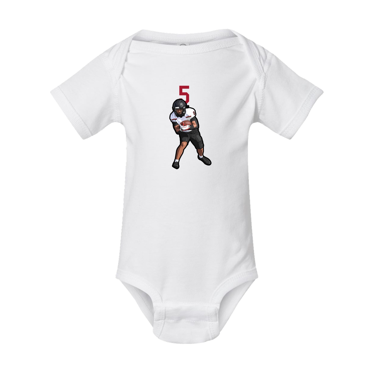 Baby Onesie — Number Top in White