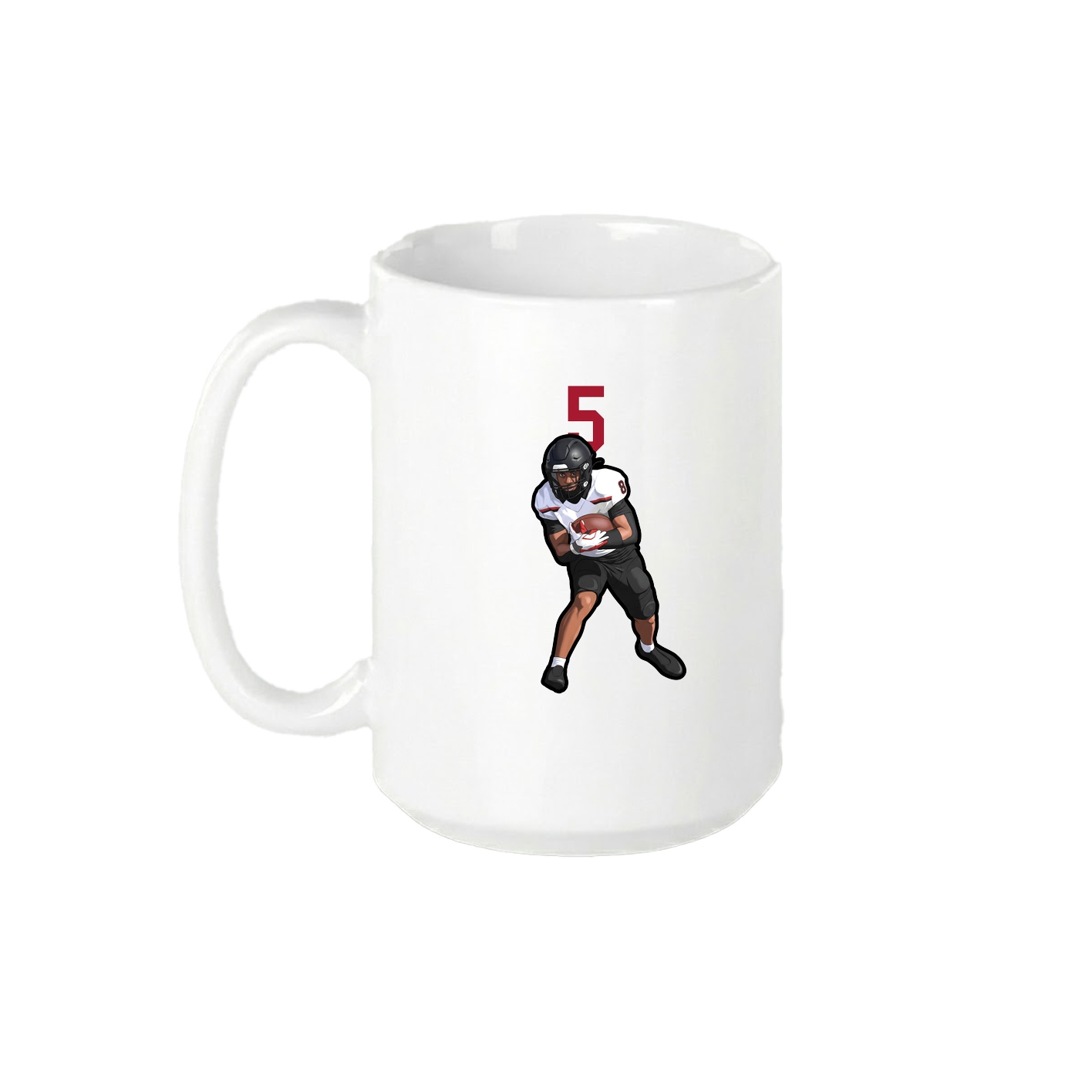 15oz Coffee Mug — Number Top in White