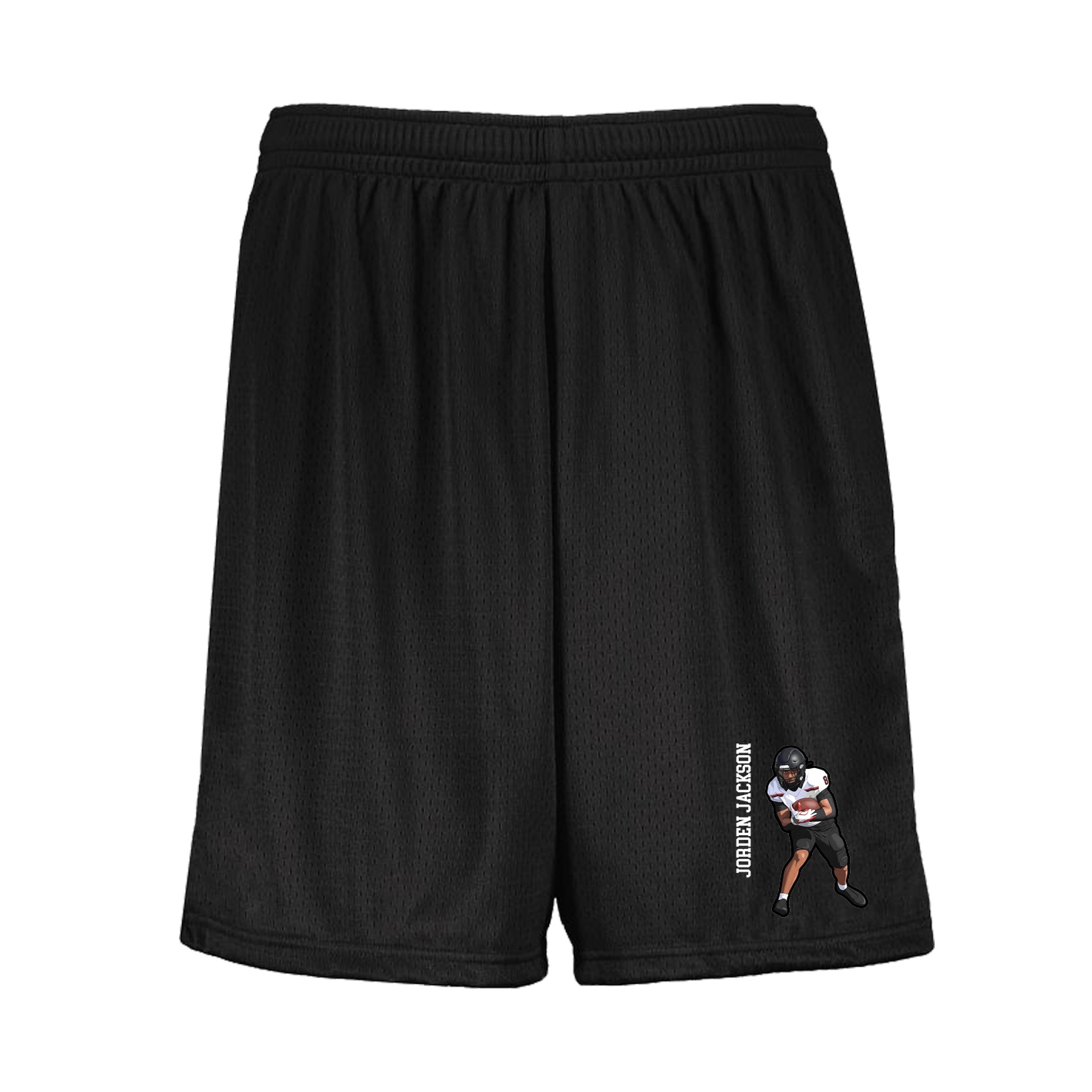 Shorts — Name Vertical in Black
