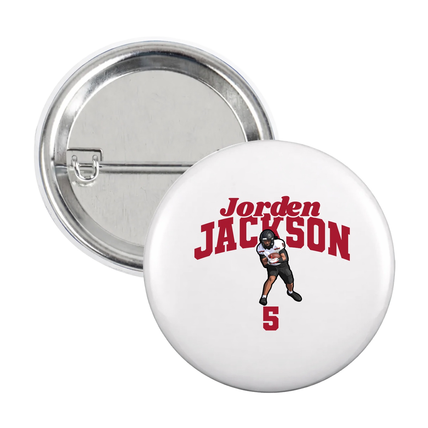 Game Day Button — Signature Arch in White