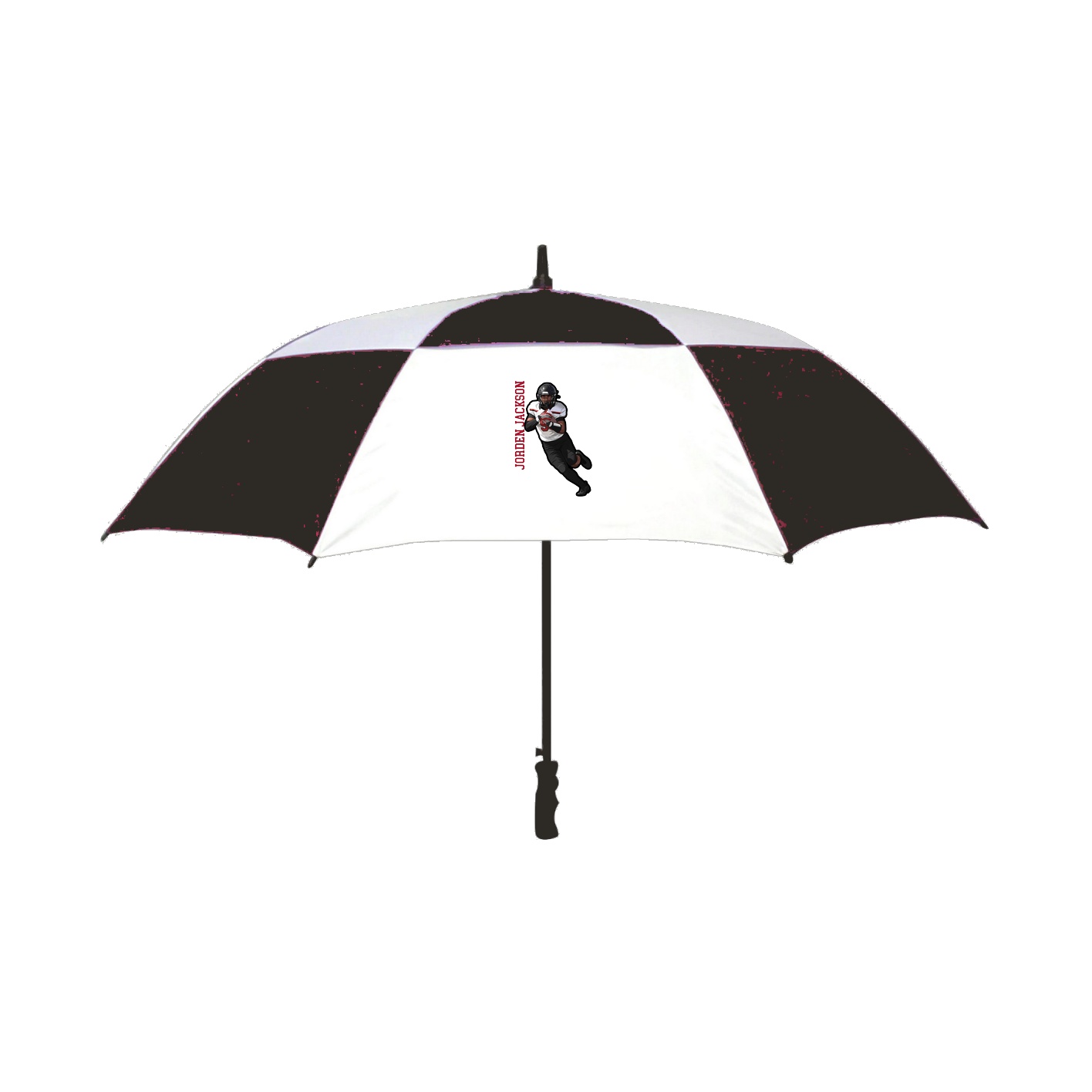 Golf Umbrella — Name Vertical in Black