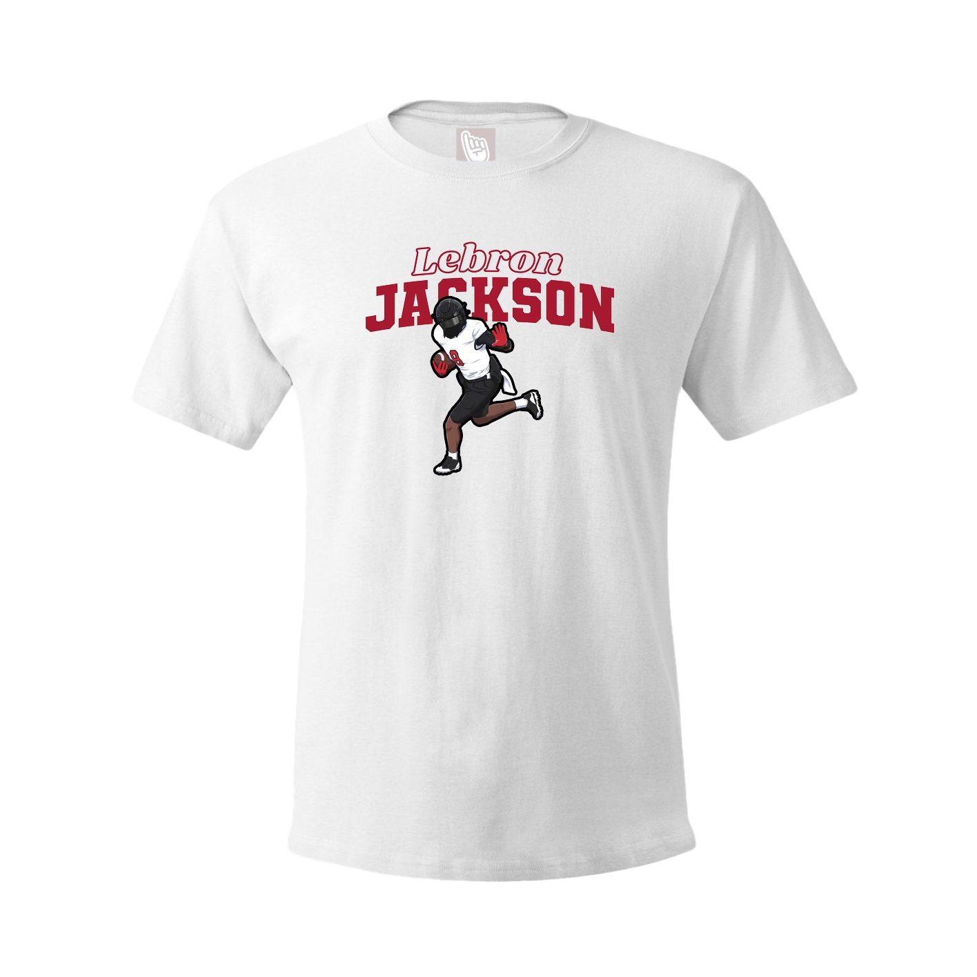 Youth Tee — Name Arch in White
