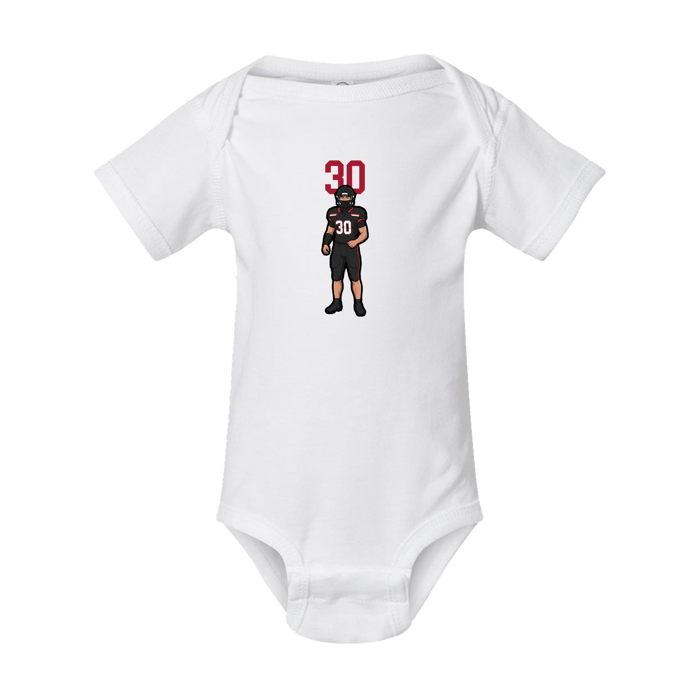 Baby Onesie — Number Top in White