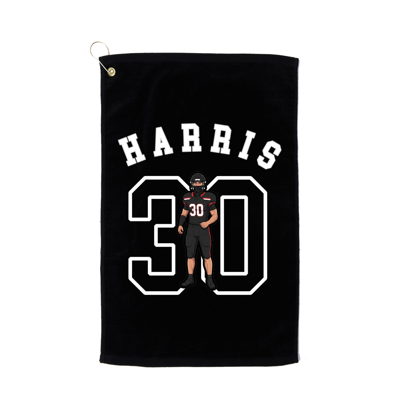 Golf Towel — Shirsey Arch in Black