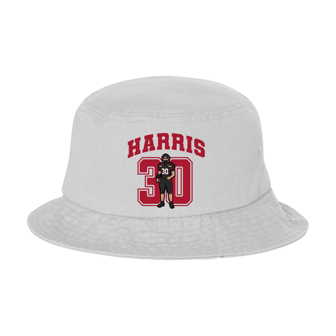 Bucket Cap — Number in White