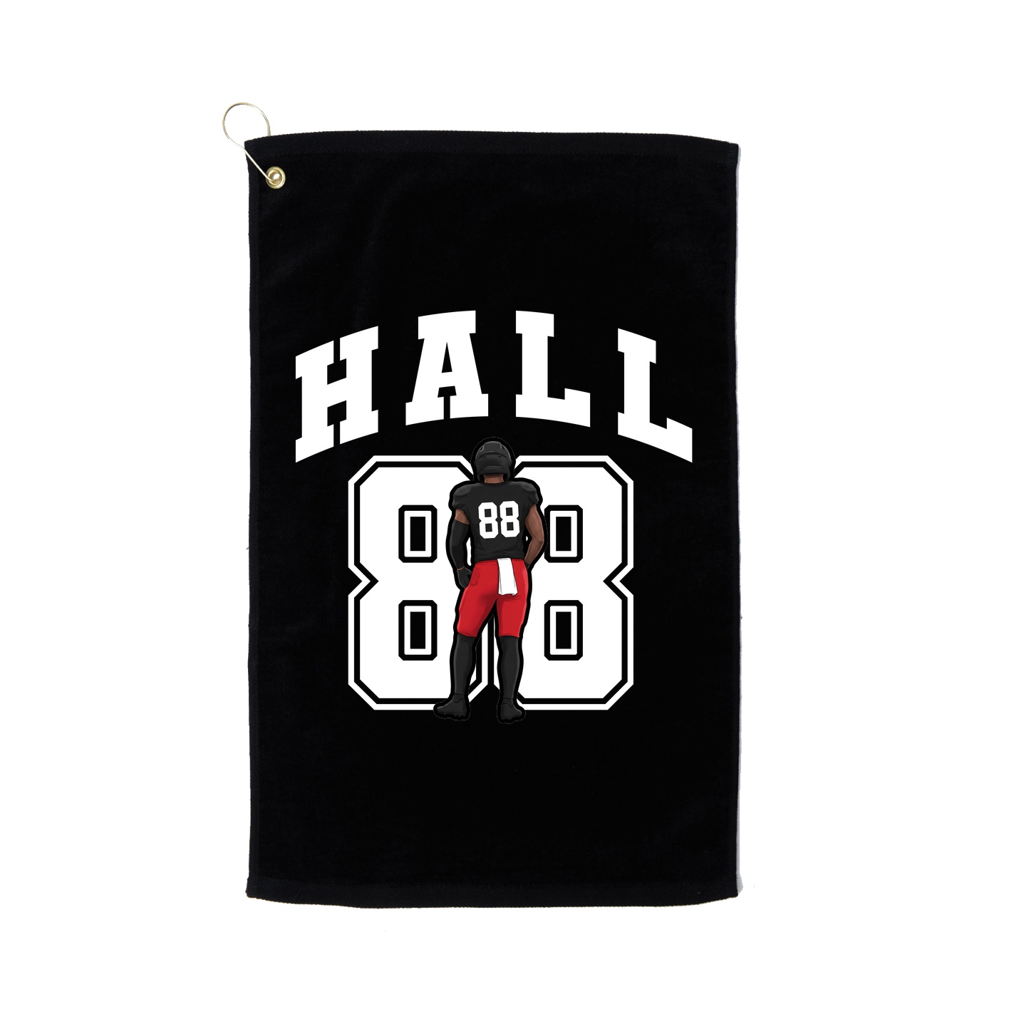 Golf Towel — Number in Black