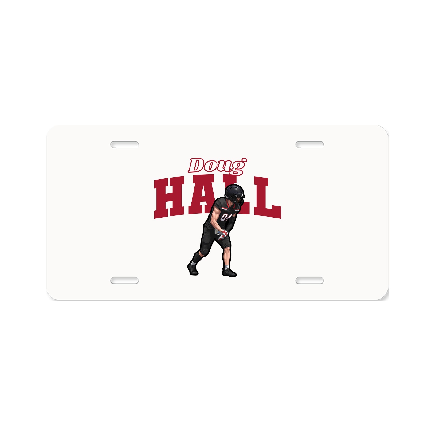 License Plate — Name Arch in Classic