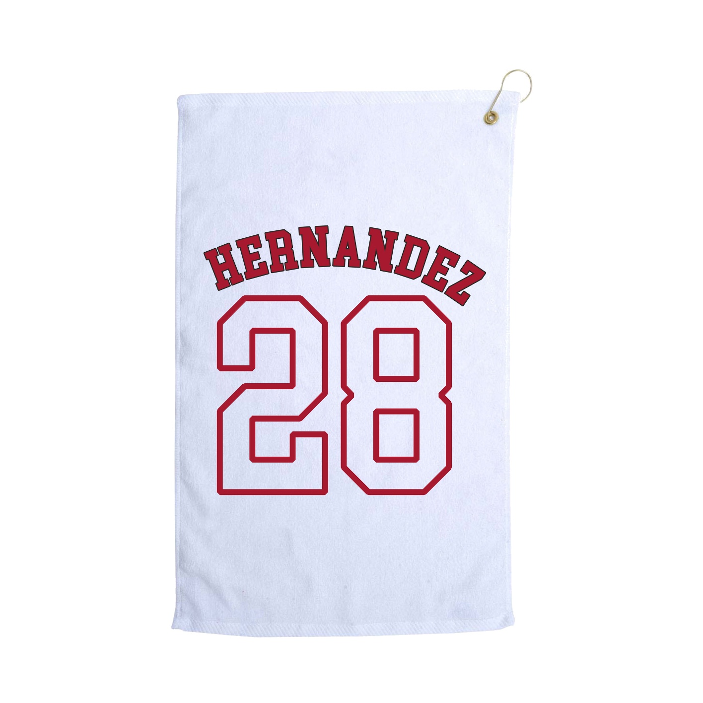 Golf Towel — Shirsey Arch in White