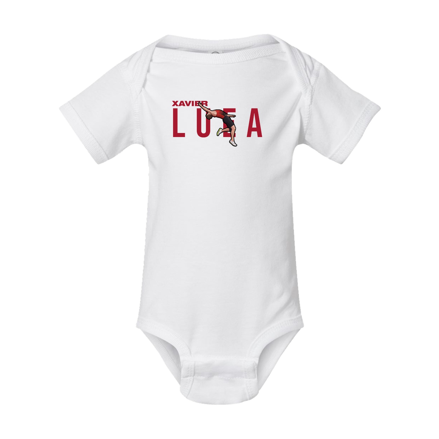 Baby Onesie — Player Name in White