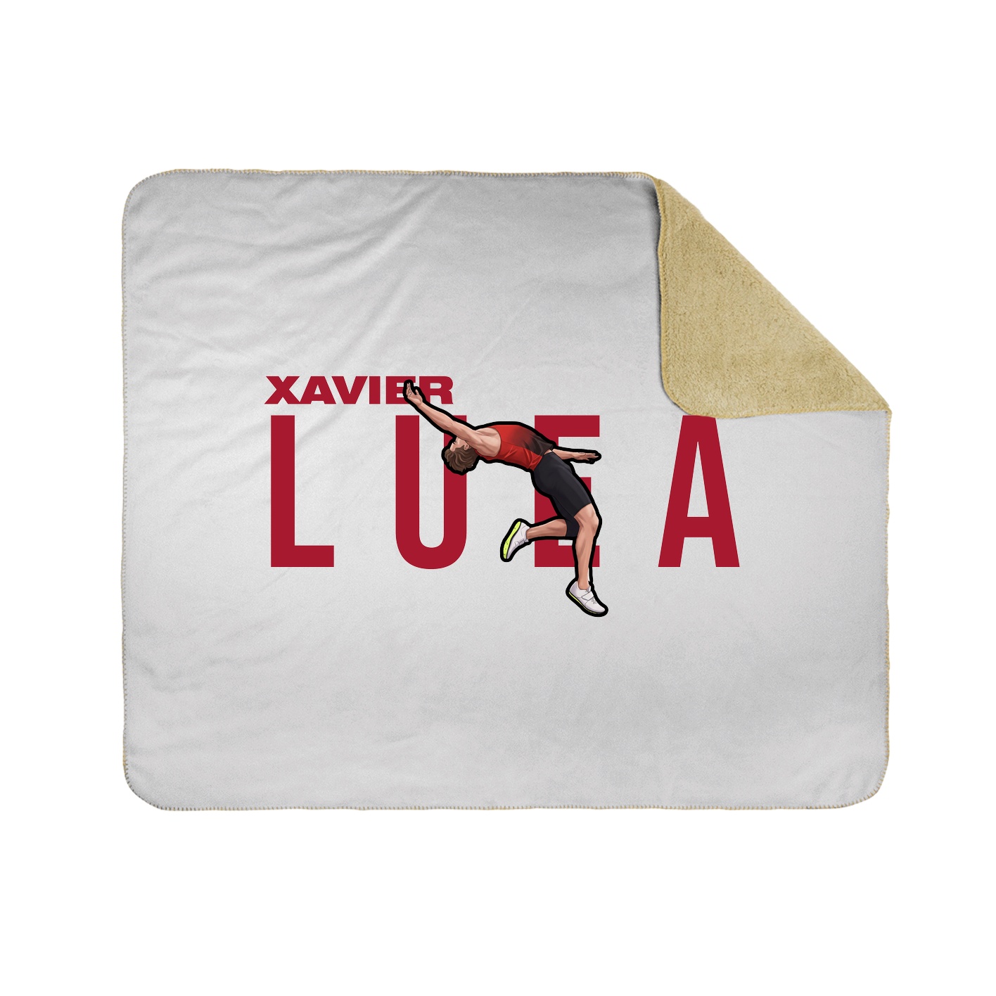 Throw Blanket — Player Name in White