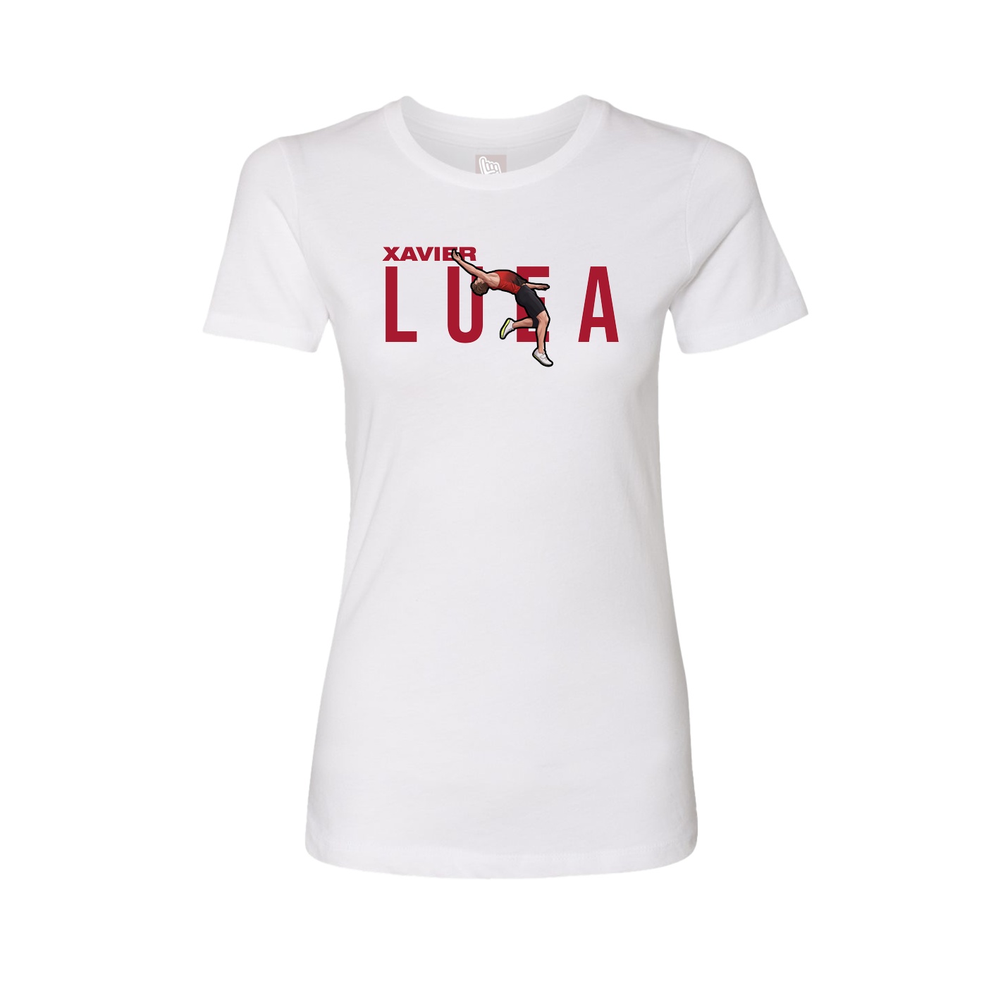 Fitted Women's Tee — Player Name in White