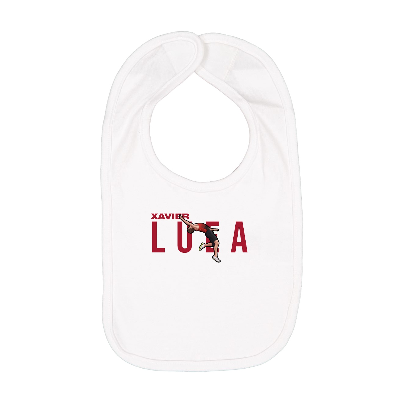 Infant Bib — Player Name in White