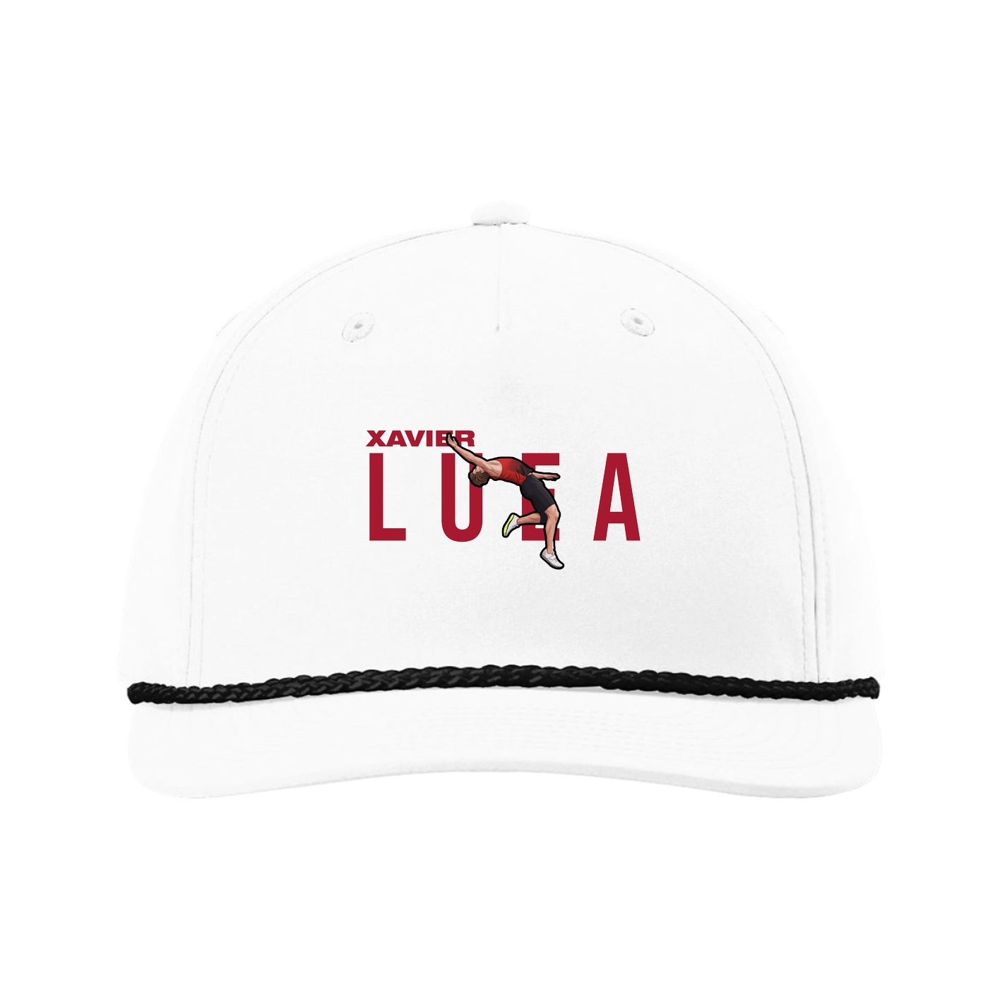 Five-Panel Classic Rope Cap — Player Name in White
