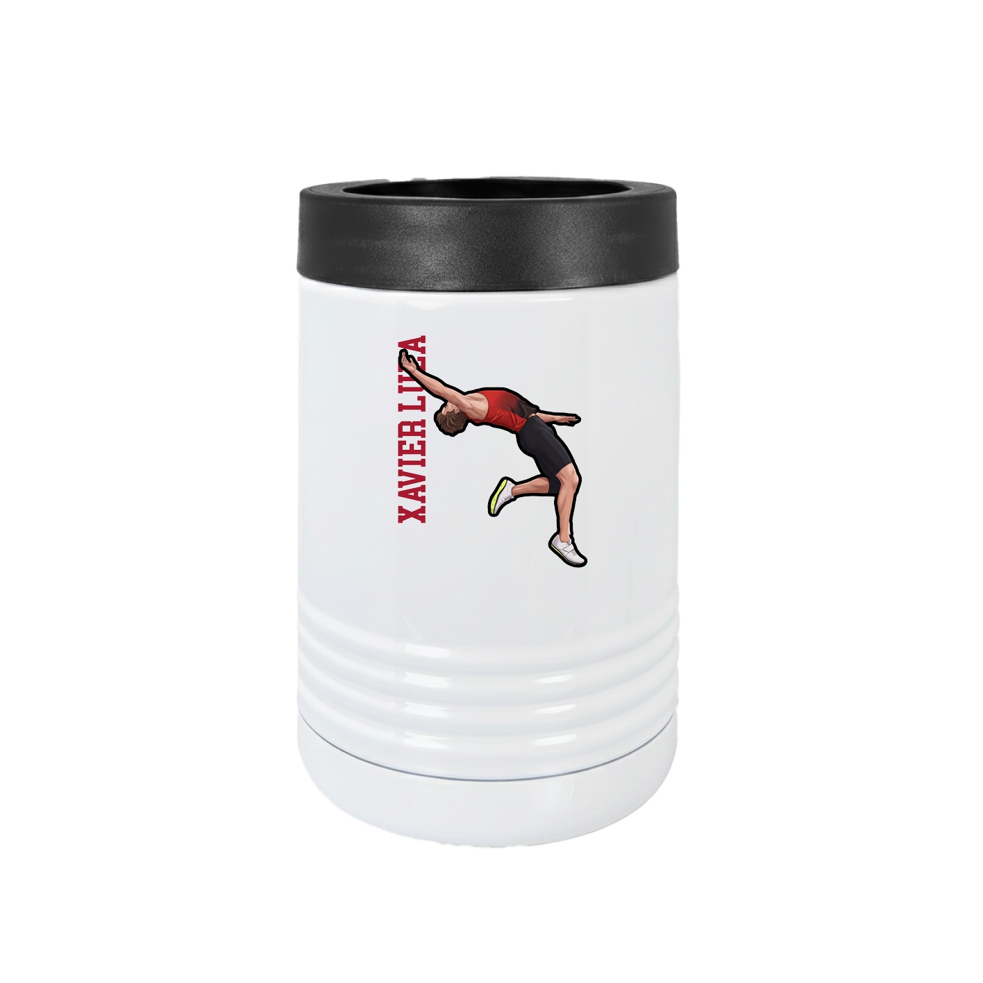 Beverage Holder — Name Vertical in White