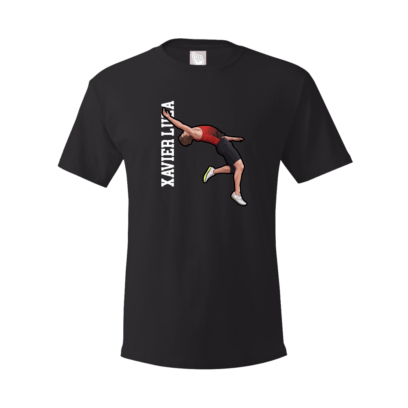 Tee — Name Vertical in Black