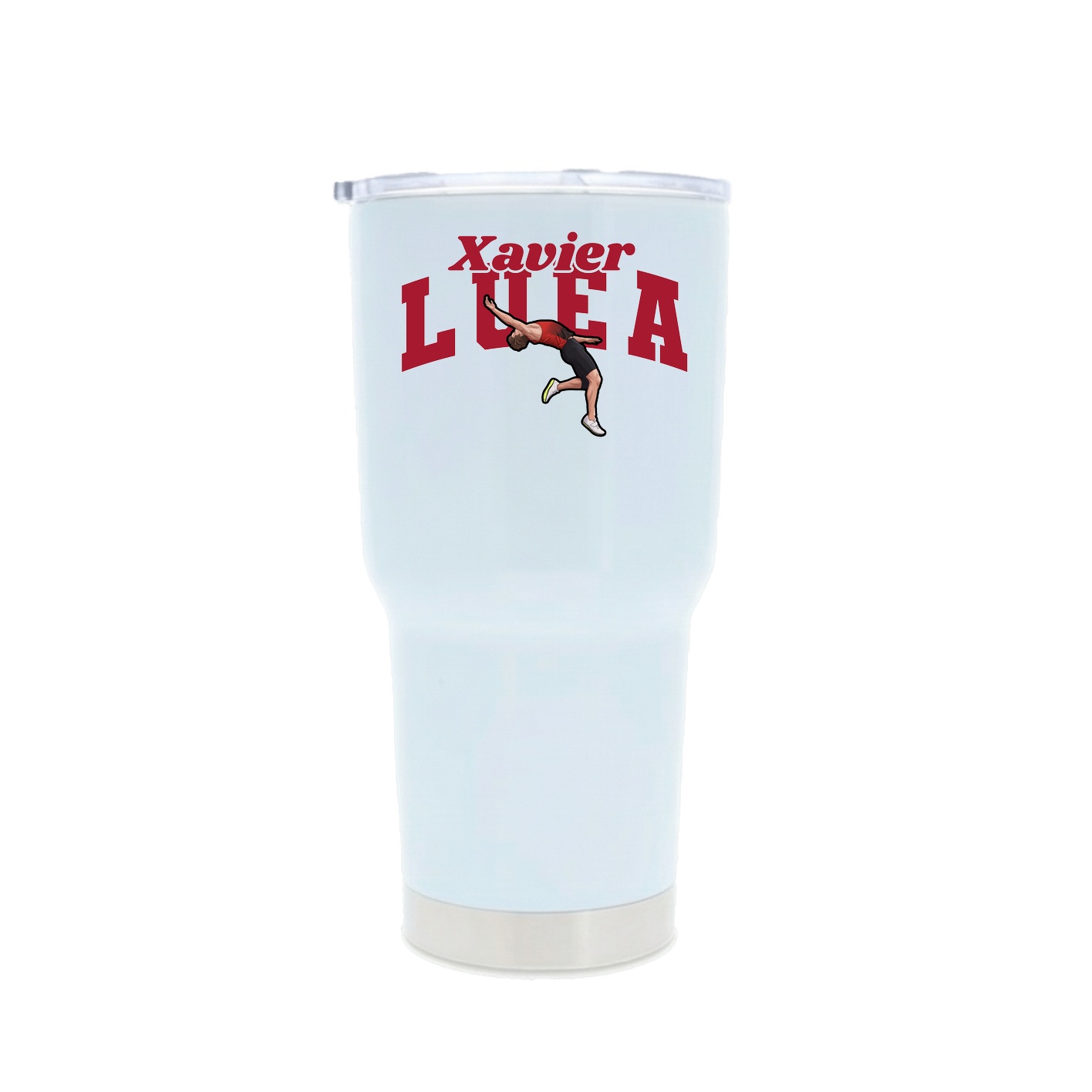 30oz Stainless Steel Tumbler — Signature Arch in White